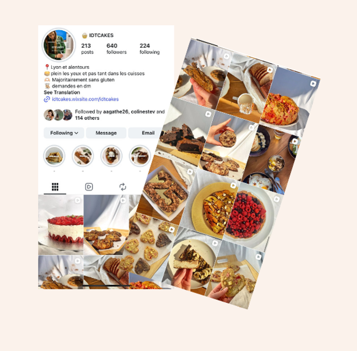 Idtcakes - Réseaux sociaux