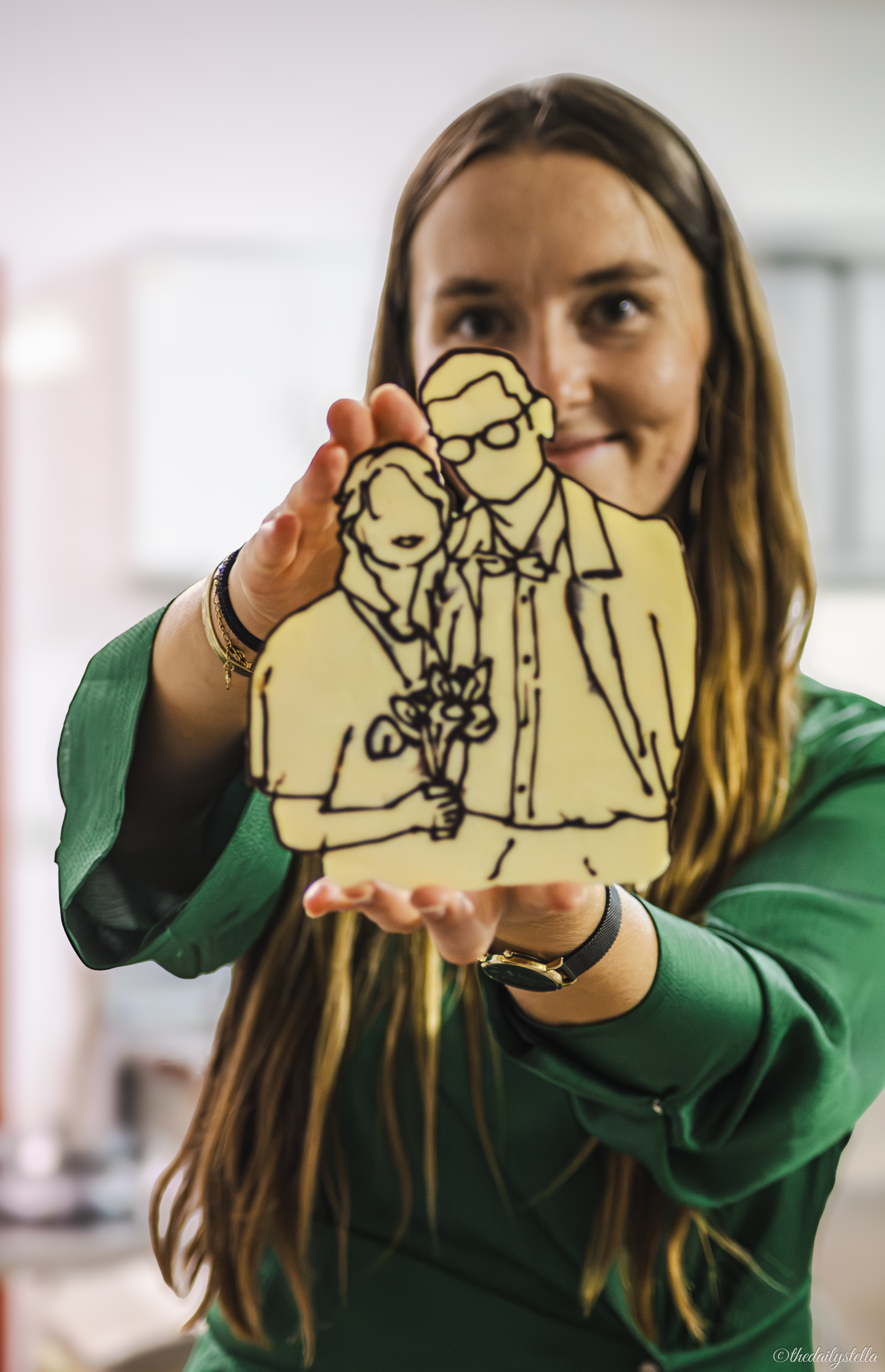 Mariage — Logo en chocolat